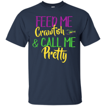 Load image into Gallery viewer, Feed Me Crawfish &amp; Call Me Pretty Mardi Gras Shirt LT02 - feed-me-crawfish-call-me-pretty-mardi-gras-shirt-lt02-vivianstorescom-4