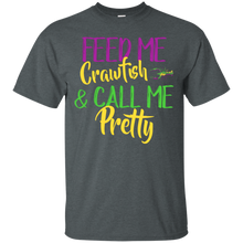 Load image into Gallery viewer, Feed Me Crawfish &amp; Call Me Pretty Mardi Gras Shirt LT02 - feed-me-crawfish-call-me-pretty-mardi-gras-shirt-lt02-vivianstorescom-5