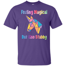 Load image into Gallery viewer, Feeling Magical But Also Stabby Unicorn T-shirt LT02 - feeling-magical-but-also-stabby-unicorn-t-shirt-lt02-vivianstorescom-5