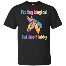 Load image into Gallery viewer, Feeling Magical But Also Stabby Unicorn T-shirt LT02 - feeling-magical-but-also-stabby-unicorn-t-shirt-lt02-vivianstorescom