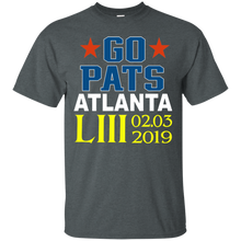 Load image into Gallery viewer, Go Patriots Atlanta Super Bowl LIII 2019 T-Shirt LT01 - go-patriots-atlanta-super-bowl-liii-2019-t-shirt-lt01-vivianstorescom-3