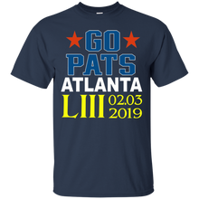 Load image into Gallery viewer, Go Patriots Atlanta Super Bowl LIII 2019 T-Shirt LT01 - go-patriots-atlanta-super-bowl-liii-2019-t-shirt-lt01-vivianstorescom