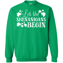 Load image into Gallery viewer, Green St Patricks T-Shirt Let the Shenanigans Begin Shirt HT01 - green-st-patricks-t-shirt-let-the-shenanigans-begin-shirt-ht01-vivianstorescom-3