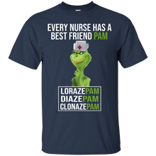 Load image into Gallery viewer, Grinch Nurse Every Nurse Has A Best Friend PAM Funny T-Shirt - grinch-nurse-every-nurse-has-a-best-friend-pam-funny-t-shirt-vivianstorescom-4
