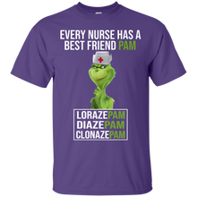 Load image into Gallery viewer, Grinch Nurse Every Nurse Has A Best Friend PAM Funny T-Shirt - grinch-nurse-every-nurse-has-a-best-friend-pam-funny-t-shirt-vivianstorescom-5