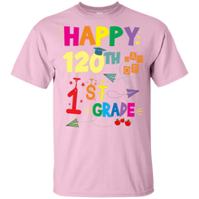 Load image into Gallery viewer, Happy 120th Day Of 1st Grade T-Shirt For Kid - happy-120th-day-of-1st-grade-t-shirt-for-kid-vivianstorescom-3