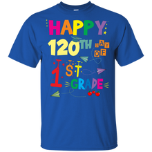 Load image into Gallery viewer, Happy 120th Day Of 1st Grade T-Shirt For Kid - happy-120th-day-of-1st-grade-t-shirt-for-kid-vivianstorescom