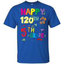 Load image into Gallery viewer, Happy 120th Day Of 5th Grade T-Shirt For Kid - happy-120th-day-of-5th-grade-t-shirt-for-kid-vivianstorescom