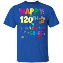 Load image into Gallery viewer, Happy 120th Day Of Kindergarten Grade T-Shirt For Kid - happy-120th-day-of-kindergarten-grade-t-shirt-for-kid-vivianstorescom