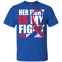 Load image into Gallery viewer, Her Fight Is My Fight CHD Awareness Ribbon T-Shirt VA01 - her-fight-is-my-fight-chd-awareness-ribbon-t-shirt-va01-vivianstorescom-3