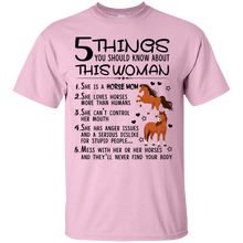 Load image into Gallery viewer, Horse Mom 5 Things You Should Know About This Woman Shirt VA02 - horse-mom-5-things-you-should-know-about-this-woman-shirt-va02-vivianstorescom-3