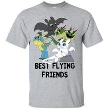 Load image into Gallery viewer, How To Train Dragon Best Flying Friends T-shirt KA02 - how-to-train-dragon-best-flying-friends-t-shirt-ka02-vivianstorescom