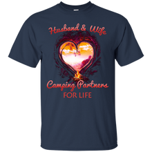 Load image into Gallery viewer, Husband &amp; Wife Camping partners For Life Shirt HA02 - husband-wife-camping-partners-for-life-shirt-ha02-vivianstorescom-4