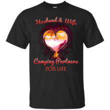Load image into Gallery viewer, Husband &amp; Wife Camping partners For Life Shirt HA02 - husband-wife-camping-partners-for-life-shirt-ha02-vivianstorescom
