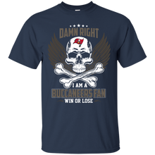 Load image into Gallery viewer, I Am A Buccaneers Fan Win Or Lose Football Buccaneers Fan T-Shirt LT01 - i-am-a-buccaneers-fan-win-or-lose-football-buccaneers-fan-t-shirt-lt01-vivianstorescom-2
