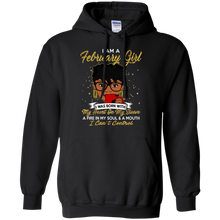 Load image into Gallery viewer, I am a February Girl A Fire In My Soul And A Mouth Birthday T-shirt VA01 - i-am-a-february-girl-a-fire-in-my-soul-and-a-mouth-birthday-t-shirt-va01-vivianstorescom-3