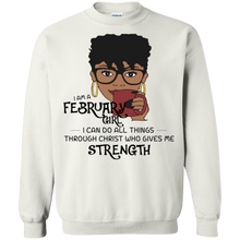 Load image into Gallery viewer, I Am A February Girl I Can Do All Things Through Christ Tee LT01 - i-am-a-february-girl-i-can-do-all-things-through-christ-tee-lt01-vivianstorescom-4
