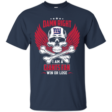 Load image into Gallery viewer, I Am A Giants Fan Win Or Lose Football Giants Fan T-Shirt LT01 - i-am-a-giants-fan-win-or-lose-football-giants-fan-t-shirt-lt01-vivianstorescom-2