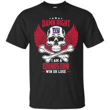 Load image into Gallery viewer, I Am A Giants Fan Win Or Lose Football Giants Fan T-Shirt LT01 - i-am-a-giants-fan-win-or-lose-football-giants-fan-t-shirt-lt01-vivianstorescom