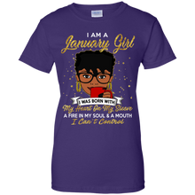 Load image into Gallery viewer, I am a January Girl A Fire In My Soul And A Mouth Birthday T-shirt VA01 - i-am-a-january-girl-a-fire-in-my-soul-and-a-mouth-birthday-t-shirt-va01-vivianstorescom-8