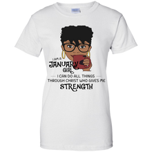 Load image into Gallery viewer, I Am A January Girl I Can Do All Things Through Christ Tee LT01 - i-am-a-january-girl-i-can-do-all-things-through-christ-tee-lt01-vivianstorescom-7