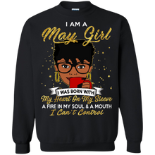 Load image into Gallery viewer, I am a May Girl A Fire In My Soul And A Mouth Birthday T-shirt VA01 - i-am-a-may-girl-a-fire-in-my-soul-and-a-mouth-birthday-t-shirt-va01-vivianstorescom-5