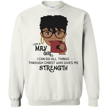 Load image into Gallery viewer, I Am A May Girl I Can Do All Things Through Christ Tee LT01 - i-am-a-may-girl-i-can-do-all-things-through-christ-tee-lt01-vivianstorescom-4