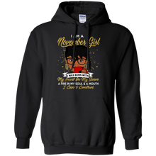 Load image into Gallery viewer, I am a November Girl A Fire In My Soul And A Mouth Birthday T-shirt VA01 - i-am-a-november-girl-a-fire-in-my-soul-and-a-mouth-birthday-t-shirt-va01-vivianstorescom-3