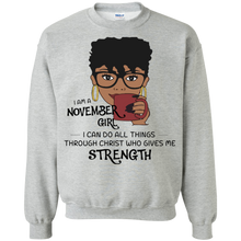Load image into Gallery viewer, I Am A November Girl I Can Do All Things Through Christ Tee LT01 - i-am-a-november-girl-i-can-do-all-things-through-christ-tee-lt01-vivianstorescom-3