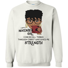 Load image into Gallery viewer, I Am A November Girl I Can Do All Things Through Christ Tee LT01 - i-am-a-november-girl-i-can-do-all-things-through-christ-tee-lt01-vivianstorescom-4