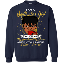 Load image into Gallery viewer, I am a September Girl A Fire In My Soul And A Mouth Birthday T-shirt VA01 - i-am-a-september-girl-a-fire-in-my-soul-and-a-mouth-birthday-t-shirt-va01-vivianstorescom-6