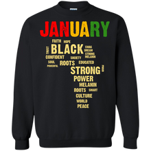 Load image into Gallery viewer, January Afro Color Words African Birthday Shirt HT01 - january-afro-color-words-african-birthday-shirt-ht01-vivianstorescom-6