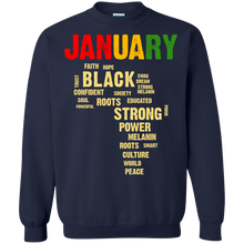 Load image into Gallery viewer, January Afro Color Words African Birthday Shirt HT01 - january-afro-color-words-african-birthday-shirt-ht01-vivianstorescom-7
