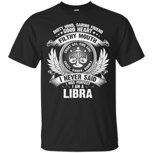 Load image into Gallery viewer, Libra Perfect Birthday Dirty Mind, Good Heart Zodiac Tee HT01 - libra-perfect-birthday-dirty-mind-good-heart-zodiac-tee-ht01-vivianstorescom