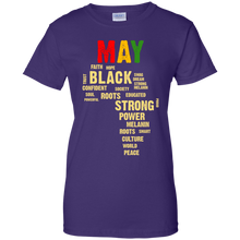 Load image into Gallery viewer, May Afro Color Words African Birthday Shirt HT01 - may-afro-color-words-african-birthday-shirt-ht01-vivianstorescom-10