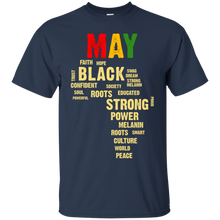 Load image into Gallery viewer, May Afro Color Words African Birthday Shirt HT01 - may-afro-color-words-african-birthday-shirt-ht01-vivianstorescom-2