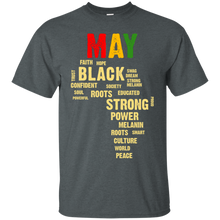 Load image into Gallery viewer, May Afro Color Words African Birthday Shirt HT01 - may-afro-color-words-african-birthday-shirt-ht01-vivianstorescom-3