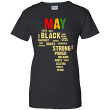 Load image into Gallery viewer, May Afro Color Words African Birthday Shirt HT01 - may-afro-color-words-african-birthday-shirt-ht01-vivianstorescom-8