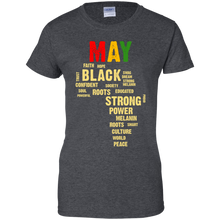 Load image into Gallery viewer, May Afro Color Words African Birthday Shirt HT01 - may-afro-color-words-african-birthday-shirt-ht01-vivianstorescom-9
