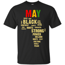 Load image into Gallery viewer, May Afro Color Words African Birthday Shirt HT01 - may-afro-color-words-african-birthday-shirt-ht01-vivianstorescom