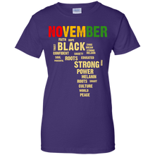 Load image into Gallery viewer, November Afro Color Words African Birthday Shirt HT01 - november-afro-color-words-african-birthday-shirt-ht01-vivianstorescom-10