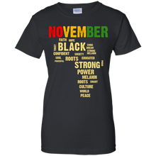 Load image into Gallery viewer, November Afro Color Words African Birthday Shirt HT01 - november-afro-color-words-african-birthday-shirt-ht01-vivianstorescom-8