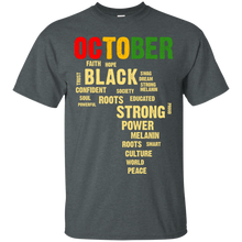 Load image into Gallery viewer, October Afro Color Words African Birthday Shirt HT01 - october-afro-color-words-african-birthday-shirt-ht01-vivianstorescom-2