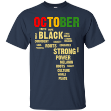 Load image into Gallery viewer, October Afro Color Words African Birthday Shirt HT01 - october-afro-color-words-african-birthday-shirt-ht01-vivianstorescom-3