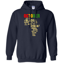Load image into Gallery viewer, October Afro Color Words African Birthday Shirt HT01 - october-afro-color-words-african-birthday-shirt-ht01-vivianstorescom-5