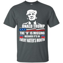 Load image into Gallery viewer, Onald Trump The &quot;D&quot; Is Missing It&#39;s In Hater&#39;s Mouth Funny T-Shirt KA01 - onald-trump-the-d-is-missing-its-in-haters-mouth-funny-t-shirt-ka01-vivianstorescom-3