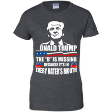 Load image into Gallery viewer, Onald Trump The &quot;D&quot; Is Missing It&#39;s In Hater&#39;s Mouth Funny T-Shirt KA01 - onald-trump-the-d-is-missing-its-in-haters-mouth-funny-t-shirt-ka01-vivianstorescom-9