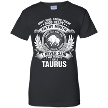 Load image into Gallery viewer, Taurus Perfect Birthday Dirty Mind, Good Heart Zodiac Tee HT01 - taurus-perfect-birthday-dirty-mind-good-heart-zodiac-tee-ht01-vivianstorescom-8