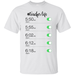 #Teacherlife Funny Alarm T-Shirt For Teacher VA02 - teacherlife-funny-alarm-t-shirt-for-teacher-va02-vivianstorescom-2