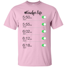 Load image into Gallery viewer, #Teacherlife Funny Alarm T-Shirt For Teacher VA02 - teacherlife-funny-alarm-t-shirt-for-teacher-va02-vivianstorescom-3